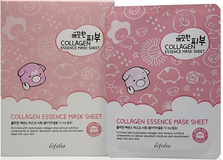 Mascarilla facial de esencia de colágeno Esfolio