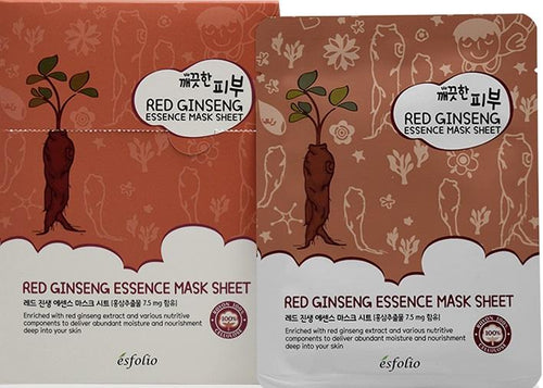 Mascarilla facial de esencia de red ginsegn Esfolio